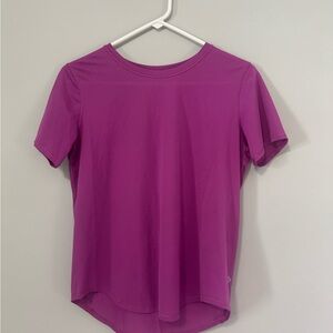 Lululemon Athletica Pink and Purple Short Sleeve Tee